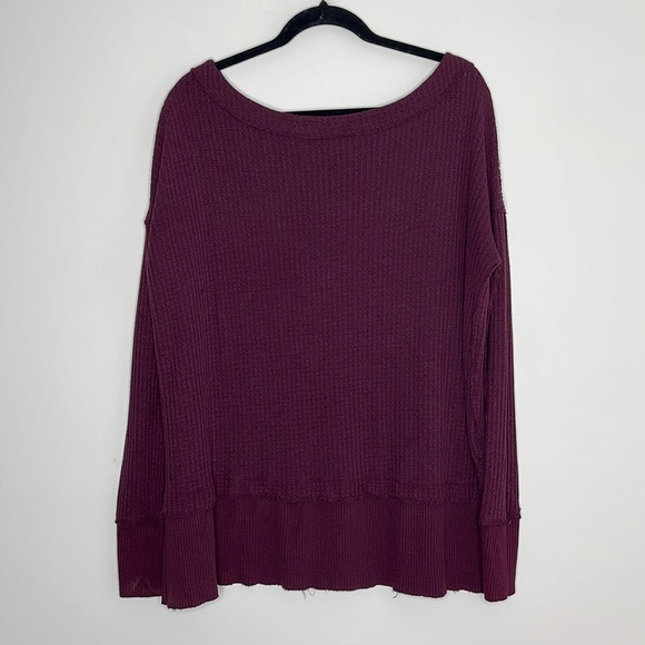 Free people we the free Pink/purple long sleeve oversized shirt size small - Picture 1 of 3